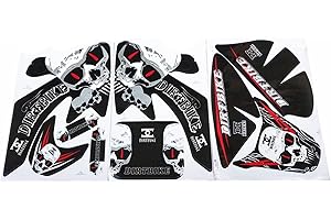 KUNGKUNG YU XI Store 3M Graphics Kit Decals Sticker Fit For MOTO Dirt Pit Bike PARTS XR CRF50 (Color : VVKPGNGK-DARKGREY)