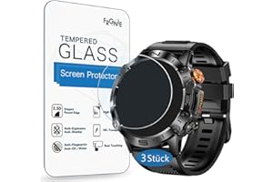 Frgnie Schutzfolie kompatibel für LIGE ST19 Smartwatch Herren (3 Stück) 9H Gehärtetes Glas Displayschutzfolie kompatibel für SIEMORL 1,43'' Smartwatch