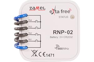 Zuverlässig, klein, montagefreundlich, solide, sorgfältig verarbeitet, hochwertig, raffiniert, mit geringem Stromverbrauch 4-Kanal-Funksender RNP-02 Exta Free Zamel