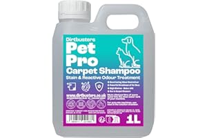 Dirtbusters Pet Pro Carpet Cleaner Shampoo, Stain Remover Cleaning Solution With Odour Neutraliser To Remove Dog & Cat Urine, For Carpet Cleaner Machines, Summer Fresh (1L)