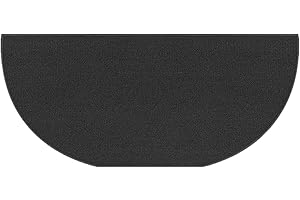 MASEAXI Fireplace Hearth Rug, Fire Resistent Protection Mat, for Hearth Chimney, Floor Protection Mat, Non Slip Half Round Carpet Hearth Mat, Hearth Mat Protector, Fire Pit Mat, Grill Mat for Home Outdoor