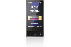 FiiO QX13 Portable DAC Amp, ES9027PRO 8-Ch DAC, 900mW×2, XMOS 16-Core, 10-Band EQ, Carbon Fiber Body, Color Display (Black)