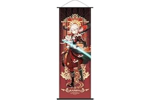 LGQHCE Genshin Impact Póster, 1 PCS Kaedehara Kazuha Póster Anime Poster Figura Videojuego Desplazamiento Arte Colgante Pared - 70 x 25cm