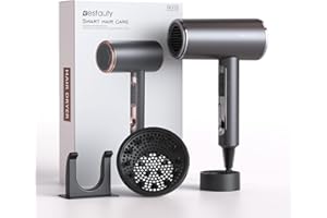 Bestauty 2000W suszarka do włosów, jonowa suszarka do włosów z dyfuzorem, profesjonalna suszarka do włosów z 3 rodzajami gorącego i zimnego powietrza i 2 rodzajami prędkości wiatru, lekka suszarka do włosów w domu