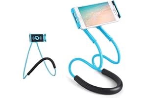Eight Space Universel Téléphone Support au Cou, 360 ° Rotatif Flexible Support Mobile TéléPhone Portable pour Les appareils Mobiles 4.6-6.5 Pouces pour Canapé Chambre, Activité de Plein air (Bleu)