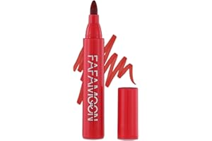 GETEAWILY Penna per labbra - Colorante labbra waterproof con olio di cocco e aloe,Penna per trucco labbra altamente pigmentata per donne e ragazze, punta a scalpello precisa, a prova di