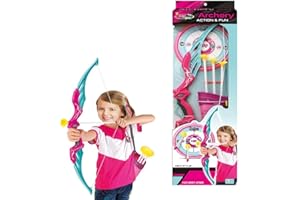 SDMAX Kids Bow And Arrow Set Archery Toys with Suction Cups Arrow Target And Quiver Outdoor Toys For Children, Portable Kids Archery Bow, Sturdy And Durable