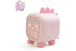 VORRINC Reloj Despertador Infantil Digital, Despertador Digital con lámpara de luz Nocturna + Función de Cuenta Regresiva, Entrenador de Sueño, Reloj Despertador para Niños para Niñas
