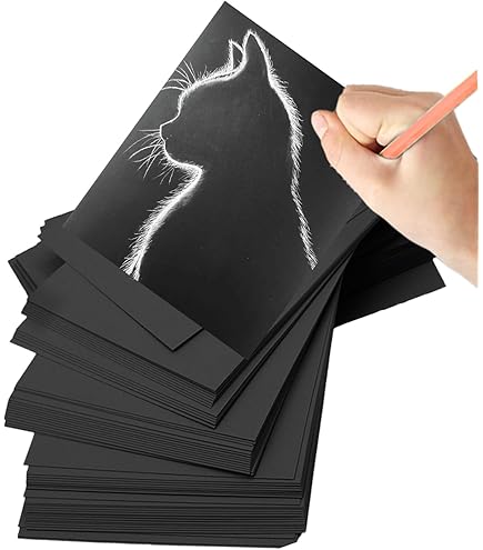 Cartoncino Nero A4 - 100 Fogli 220g/m² Per Fai Da Te, Scuola E Progetti Creativi - Foto 6