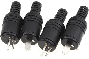 kenable 2-polig DIN-kontakt för högtalare och HiFi skruvterminaler belastningsavlastning [4-pack]
