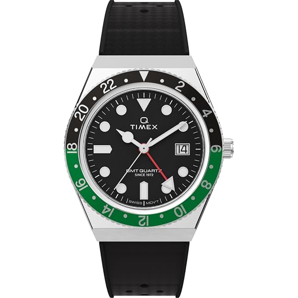 Timex TW2V25400 Q Reissue 1972 - Orologio Uomo Vintage Con Cinturino In Pelle Nera - 3