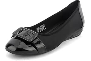 Greatonu Ballerine da donna casual, classiche, di forma quadrata