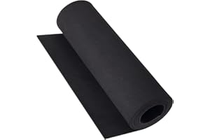 ‎MEARCOOH Schwarze 4mm Eva Schaumstoff Roll, MEARCOOH 35.5cm*150cm Cosplay großes Eva Craft Foam, 1PCS Eva Schaum Dichte 86kg/m3 für Cosplay Kostüm, Basteln, DIY Projekte (Schwarz 4mm)