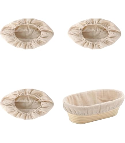 Fodere Ovali In Rattan Per Lievitazione Pane - 28x15x8 Cm, Set Di 2 - Foto 7