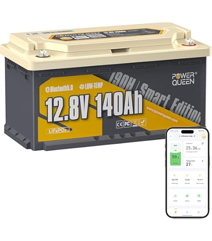 Redodo Bluetooth LiFePO4 Batteria(3 Pack) 12V 140Ah H190, Smart BMS 150A Batteria Litio, Smart APP, 40% Aumento Della Capacità, 100% Verde E Riciclabile, Grande Per Campeggio, Sistemi Solari - Foto 5