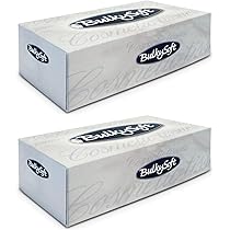 Set 2 Scatole 300 Veline Carta Cosmetici - Fazzoletti Bianchi 21x21cm Dermatologicamente Testati - Made In Italy