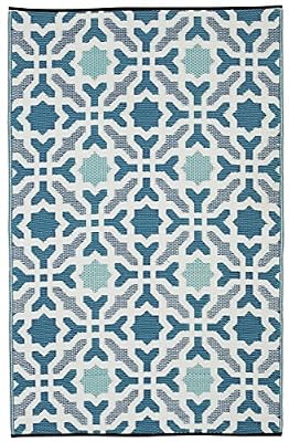 FAB Habitat Tapis Séville en polypropylène 120 x 180 cm, bleu/multicolore