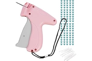 OLUGULU Quick Clothing Fixer, Mini Quick Repair Garment Sewing Machine, Instant Button Garment Connector, Mini Handheld Tacking Tool (pink)
