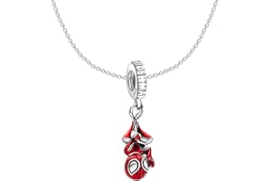 Tonsunul Charms 925 Sterling Silber Charms Anhänger Charms Set für Armbänder und Halskette, Winne Minnie Spider Cool Man Charms Armband Charms Anhänger Set Charms,Geschenke für Frauen 3-Stück/Paket