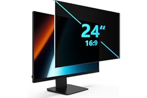 JEHOO 24 Zoll Monitor Blickschutzfilter für Computer 16:9 Seitenverhältnis, Monitor Blickschutzfolie, 24 Zoll Computer Sichtschutzfolie, Abnehmbarer Blickschutzfilter für 24 Zoll Monitor