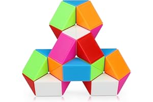 SISYS Zauberwürfel Snake Magic Cube, 24 Parts Magische Schlange Würfel Speed Cube Toy Speedcube Snake Puzzle Spiele für Kinder Erwachsene, mehrere Farben