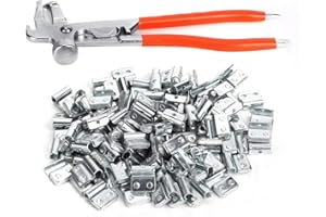 YUECOOM Tire Wheel Balancing Weights, 100pcs 10g/0.35oz Clip on Hook Wheel Weight Balance P-Style Auto Tire Repair with Balance Pliers