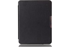Kepuch Custer Cover per Kobo Aura H2O Edition 1,PU-Pelle Case Custodia - Nero