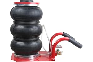 AIM Tools Cric Pneumatico 3 Ton Borsa Tripla Air Jack Martinetto di Sollevamento Rapido per Auto, per Riparazione Auto Cambio Pneumatici Garage