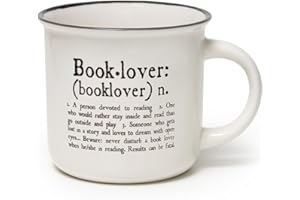 Legami - Cup Puccino, Tazza in Porcellana New Bone China, Tema Book Lover, Take a Break Collection, Capacità 350 ml, Lavabile in Lavastoviglie, Utilizzabile in Microonde