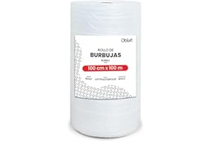 MUNTRADE Rouleau Papier bulle 100 cm x 100 m - Idéal pour le emballage, déménagement, expédition colis, protection