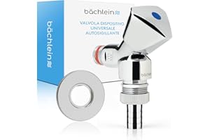 Bächlein Valvola Dispositivo Universale Autosigillante, Valvola di Raccordo per Macchine con Valvola di non Ritorno, Valvola Dispositivo Inclinata