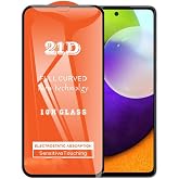 Bzontech Samsung Galaxy A52 ile Uyumlu Ekran Koruyucu 21D Tam Kaplayan