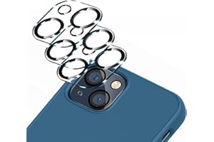 IOPYKKOA 3 Stück Kamera Schutzglas Kompatibel mit iPhone 13/iPhone 13 mini Kameraschutz [10S Schnelle Installieren] Kratzfest, 9H Härte, HD-Klar, Vollständiger Kameraschutz
