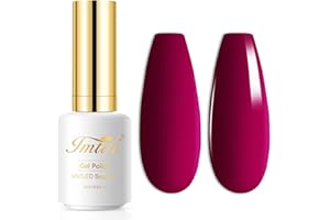 Imtiti Rose Gel Nail Polish Viola, 15ml Soak Off LED/UV per Manicure e Nail Art - Autunno e Inverno