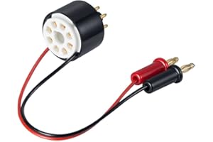 NOBSOUND Tester sonda di corrente polarizzata 8 Pin presa per EL34, KT88, 6L6, 6V6, 5881, 6550, KT66, KT100, KT120, 7027 (CT1-P, corrente di piastra)