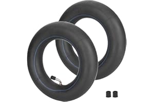 RUHUO 2 Packung 10x2,50 10 "Innenrohr Ersatz 60/70-6,5 für 10 Zoll Smart Self Balancing Elektroroller fit 36V 48V 400W 500W 800W Nabenmotor 45° TR87 Winkelstiel