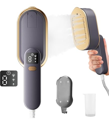 Défroisseur Vapeur Portable 1200W - 2 En 1 (À Plat/Suspendu) - Réservoir 100 Ml - Voyage/Maison