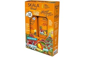 -Skala Expert- Kit shampoo + balsamo al mango e castagno do Pará - 650ml - Shampoo Mango e Castagna do Pará - 650ml - Recupera l'idratazione e riduce l'effetto crespo