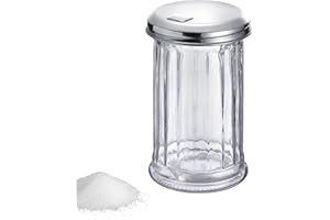 Westmark Dispensador de azúcar, Capacidad: 300 ml, Vidrio/acero inoxidable, New York, Plata/transparente, 65202260