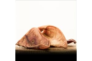 Schweineohren - 1000g | 100% Ohne Zusatzstoffe | 100% Natürlich | Kausnack für Hunde | von George & Bobs