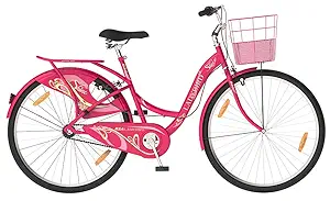 Shaqraa Ladybird Shine 26 Pink Bicycle for Girls/Women of Age Above 11Yrs