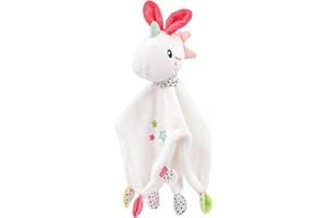 Fehn Unicorno di stoffa da coccolare per neonati, peluche con attacco il ciuccio, pupazzo aiutare sonno, la nanna neonati e bambini 0+ mesi