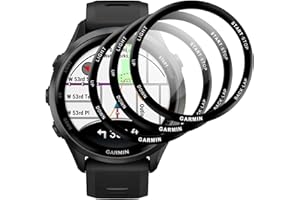 IQShield Screen Protector for Garmin Forerunner 970 47mm, Anti-Scrach Protective Film, 3D Full Coverage, Bubble-Free, Touch Sensitive, Ultra Clear Tempered Glass, 3 Pack
