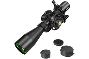 WestHunter Optics WHT SFIR FFP Series Compact Competition Riflescope, 1/10 MIL First Focal Plane Red Illumination Etched Glass Reticle, 30mm Tube Tactical Precision Shooting Scopes