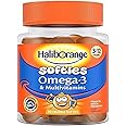 Haliborange Kids Omega-3 & Multivitamin Orange Softies - 30 Delicious Chewable Vitamins for Optimal Brain, Eye & Immune Health
