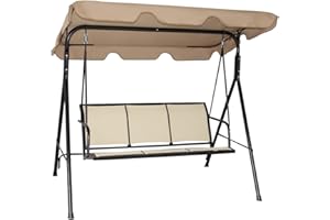‎COSTWAY Costway Garden Swing Seat with Canopy, Hollywood Swing