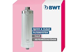 BWT - 812916P - Quick & Clean system filtrów antykamieniowych wraz z 1 wkładem filtrującym - czyszczenie za pomocą jednego przycisku - do kąpieli bez wapnia