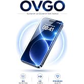 OVGO iPhone 15 i&ccedil;in Kırılmaz Cam Ekran Koruyucu, 9H Sertlik, Temperli Cam, Şeffaf, Parlak Y&uuml;zey