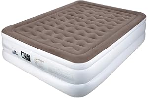 ETEKCITY Unisex-Adult EAM-ET2 Luftmatratze Luftbett für 1 Person, aufblasbares Bett Matratze mit Tragetasche für Outdoor Camping, 203 x 152 x 46cm, Weiß, Einzelbett