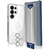 Buff Galaxy Avantaj Paket - MagSafe Uyumlu Şeffaf Hybrid Kılıf + Easyfit 5D Ekran Koruyucu + Lens Koruyucu (Galaxy S26 Ultra)